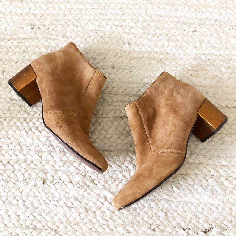 Poetic License Suede Metallic Booties